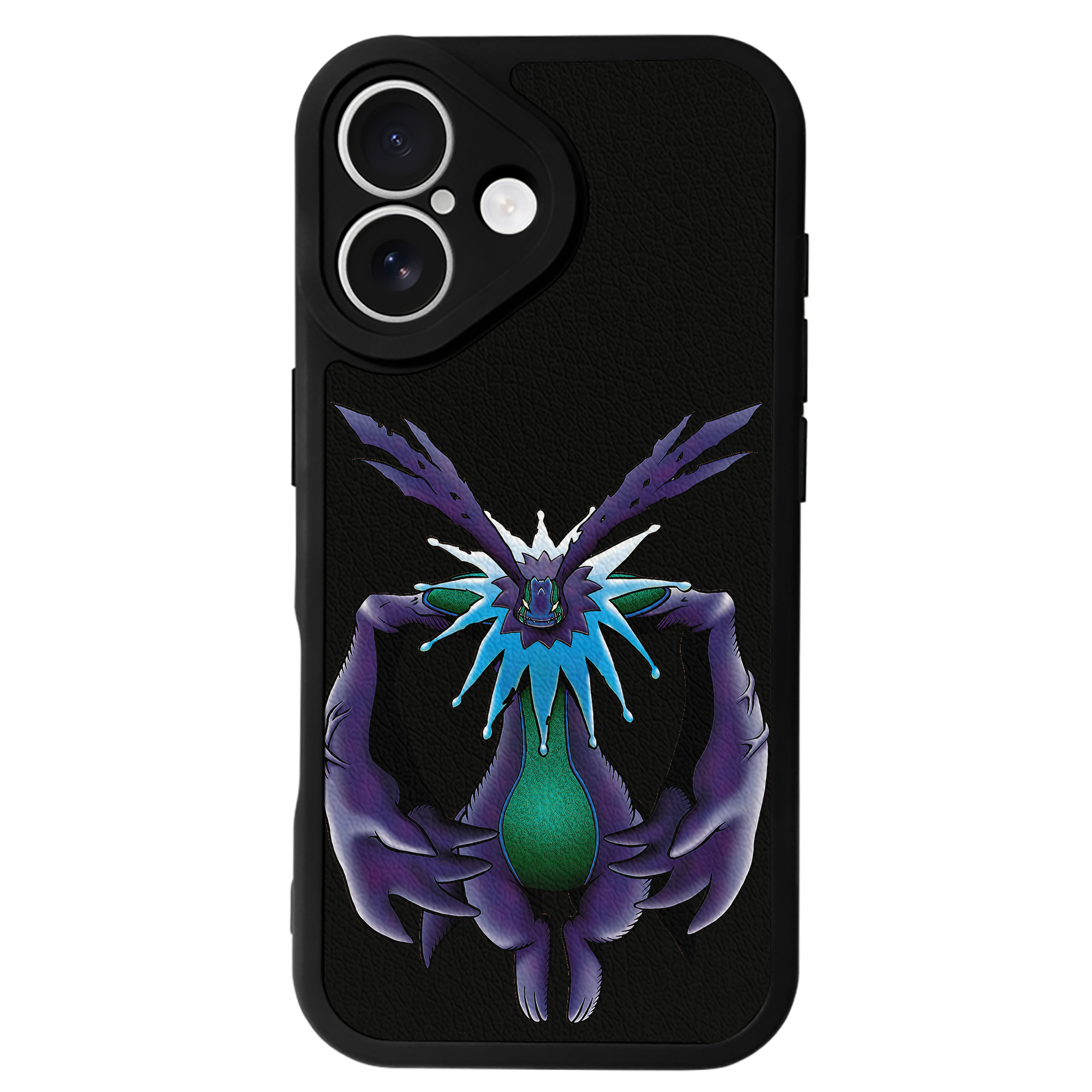 （画像用） Digimon デジタルモンスター/デジモン 【iPhone 16シリーズ対応】シリコンスマホケース（レザー調） 材質：シリコン
